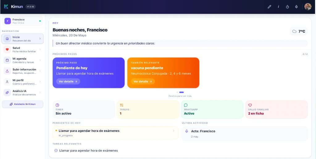 Kimun Personas — inicio en escritorio